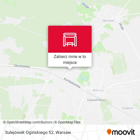 Mapa Sulejówek Ogińskiego 52