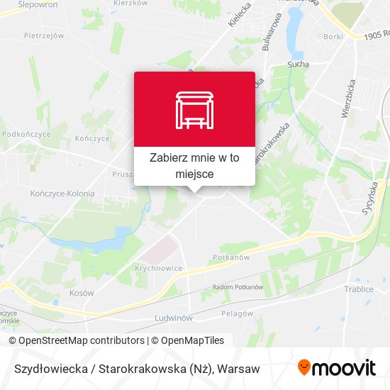 Mapa Szydłowiecka / Starokrakowska  (Nż)