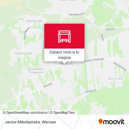 Mapa Janów-Mikołajówka