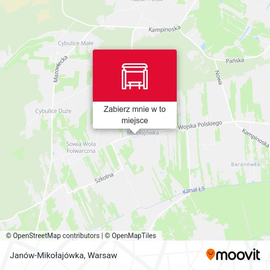 Mapa Janów-Mikołajówka