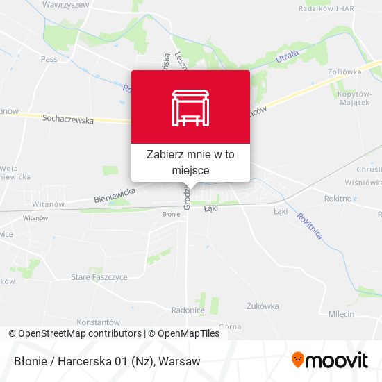 Mapa Błonie / Harcerska (Nż)