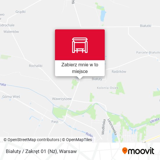 Mapa Białuty / Zakręt (Nż)