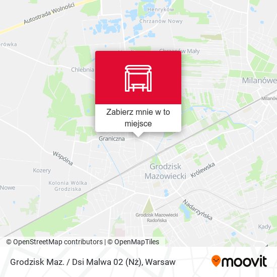 Mapa Grodzisk Maz. / Dsi Malwa