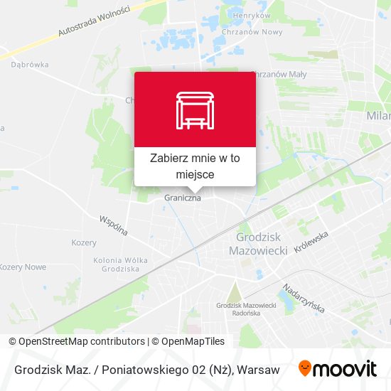 Mapa Grodzisk Maz. / Poniatowskiego 02 (Nż)