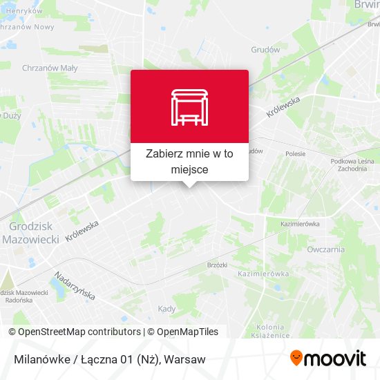 Mapa Milanówke / Łączna 01 (Nż)