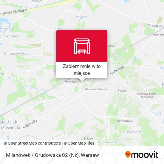 Mapa Milanówek / Grudowska 02 (Nż)