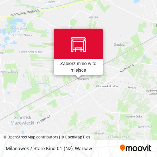 Mapa Milanówek / Stare Kino 01 (Nż)