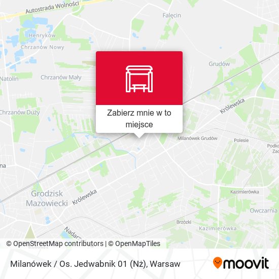 Mapa Milanówek / Os. Jedwabnik 01 (Nż)