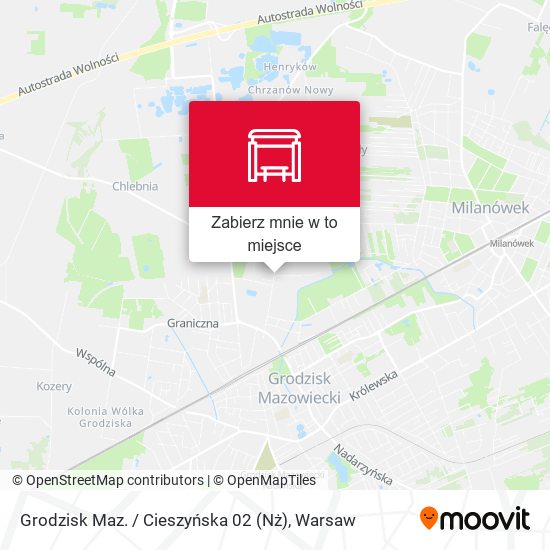 Mapa Grodzisk Maz. / Cieszyńska 02 (Nż)