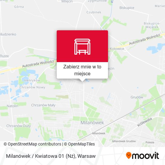 Mapa Milanówek / Kwiatowa 01 (Nż)