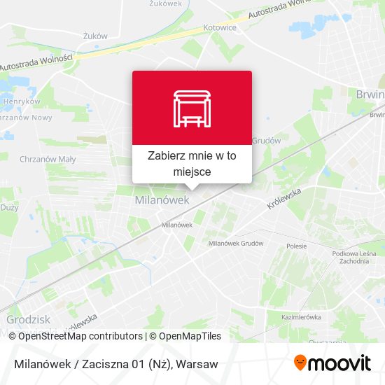 Mapa Milanówek / Zaciszna 01 (Nż)