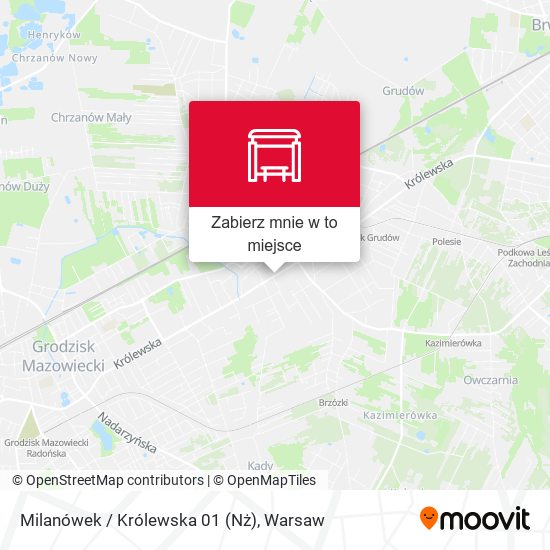 Mapa Milanówek / Królewska 01 (Nż)