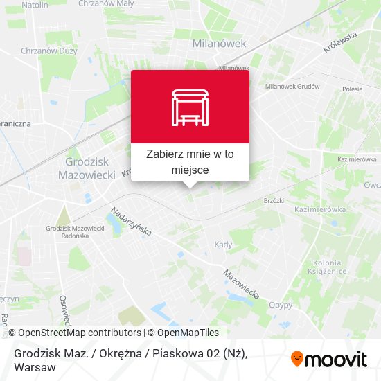 Mapa Grodzisk Maz. / Okrężna / Piaskowa 02 (Nż)