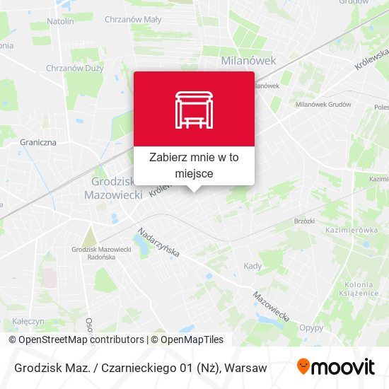 Mapa Grodzisk Maz. / Czarnieckiego 01 (Nż)