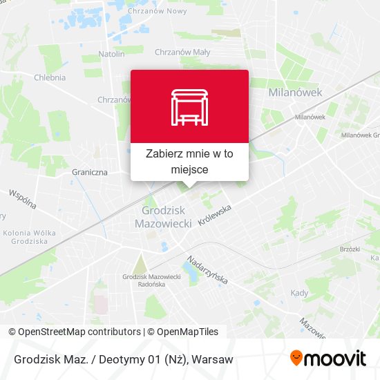 Mapa Grodzisk Maz. / Deotymy 01 (Nż)