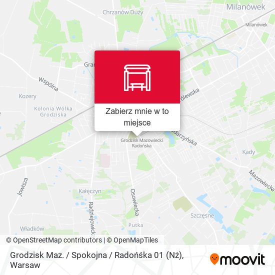 Mapa Grodzisk Maz. / Spokojna / Radońśka 01 (Nż)