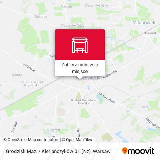 Mapa Grodzisk Maz. / Kierlańczyków 01 (Nż)