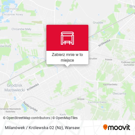 Mapa Milanówek / Królewska 02 (Nż)