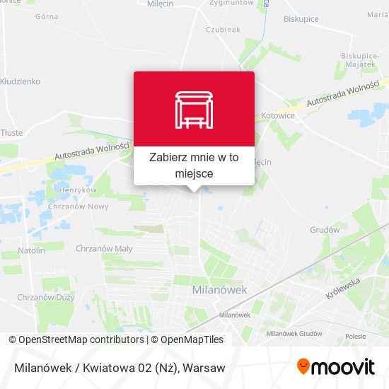 Mapa Milanówek / Kwiatowa 02 (Nż)