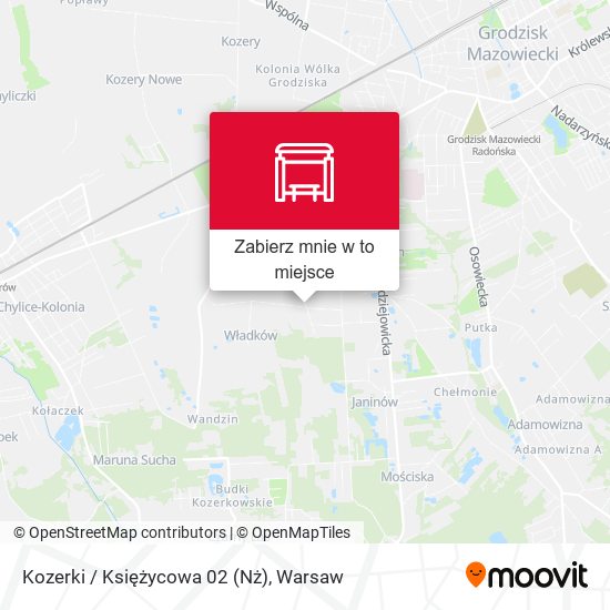 Mapa Kozerki / Księżycowa 02 (Nż)