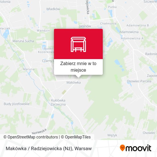 Mapa Makówka / Radziejowicka (Nż)