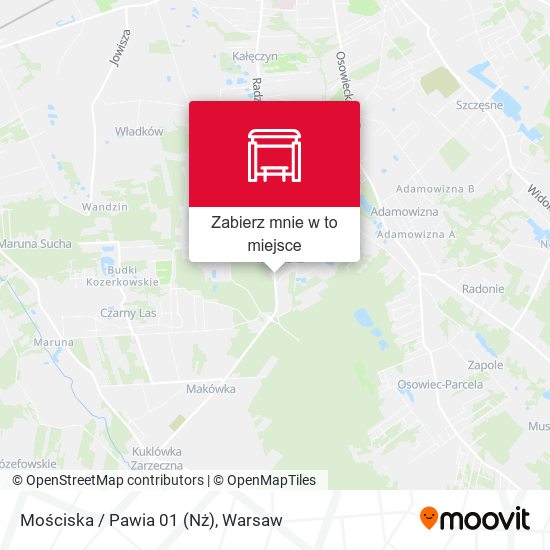 Mapa Mościska / Pawia 01 (Nż)