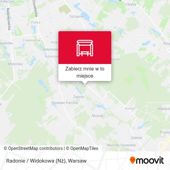 Mapa Radonie / Widokowa (Nż)