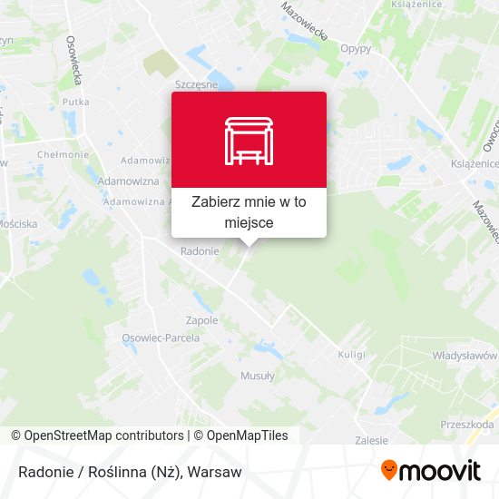 Mapa Radonie / Roślinna (Nż)