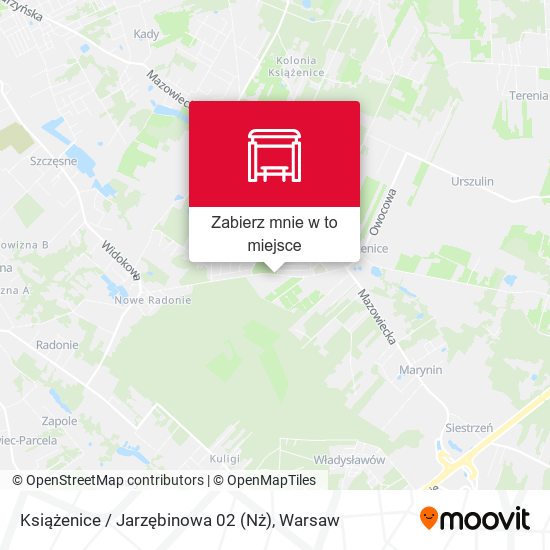 Mapa Książenice / Jarzębinowa 02 (Nż)