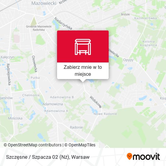 Mapa Szczęsne / Szpacza (Nż)