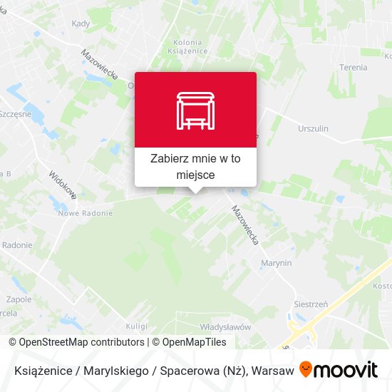 Mapa Książenice / Marylskiego / Spacerowa (Nż)