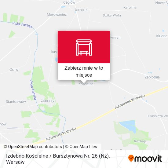 Mapa Izdebno Kościelne / Bursztynowa Nr. 26 (Nż)