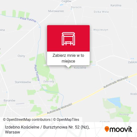 Mapa Izdebno Kościelne / Bursztynowa Nr. 52 (Nż)