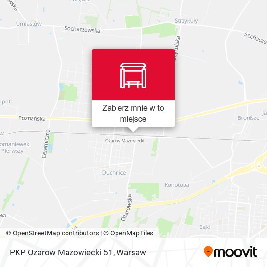 Mapa PKP Ożarów Mazowiecki 51