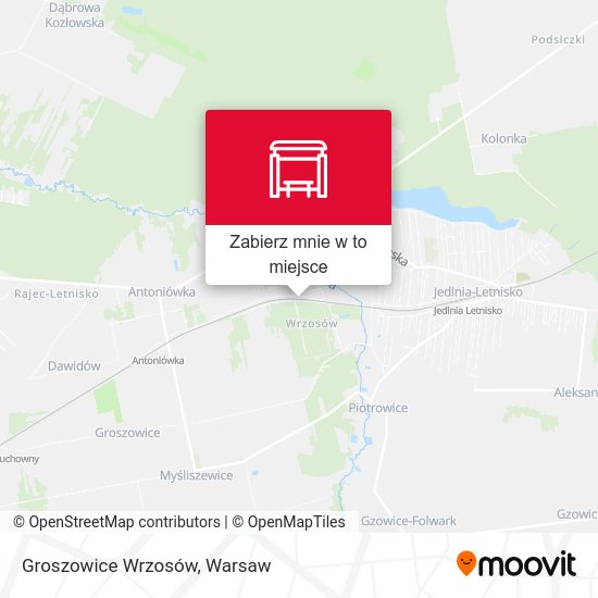 Mapa Groszowice Wrzosów