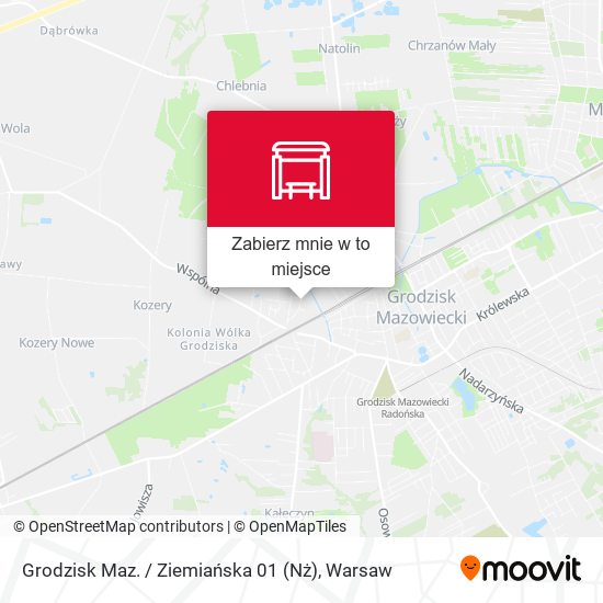 Mapa Grodzisk Maz. / Ziemiańska 01 (Nż)