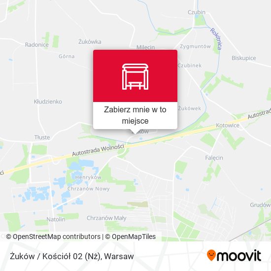 Mapa Żuków / Kościół