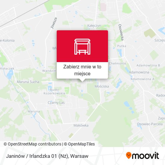 Mapa Janinów / Irlandzka 01 (Nż)