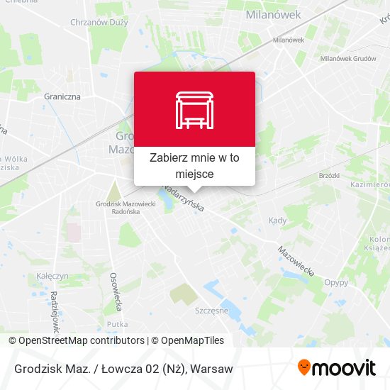 Mapa Grodzisk Maz. / Łowcza (Nż)