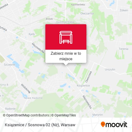 Mapa Ksiązenice / Sosnowa 02 (Nż)