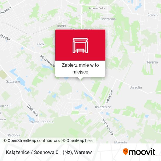 Mapa Książenice / Sosnowa 01 (Nż)