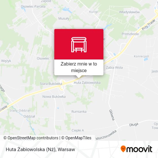 Mapa Huta Żabiowolska (Nż)