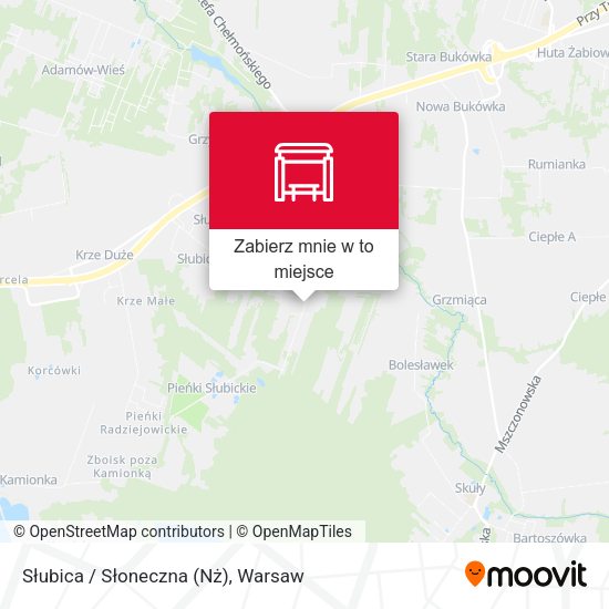 Mapa Słubica / Słoneczna (Nż)