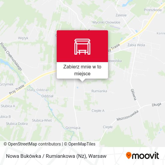 Mapa Nowa Bukówka / Rumiankowa (Nż)