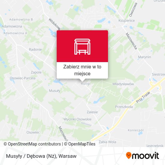 Mapa Musyły / Dębowa (Nż)