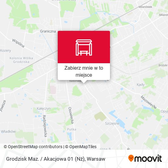 Mapa Grodzisk Maz. / Akacjowa 01 (Nż)