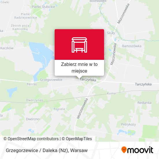 Mapa Grzegorzewice / Daleka (Nż)