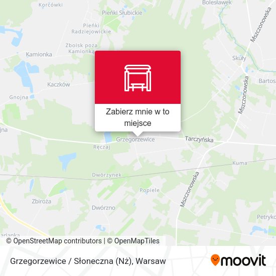 Mapa Grzegorzewice / Słoneczna (Nż)