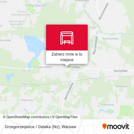 Mapa Grzegorzeqwice / Daleka (Nz)