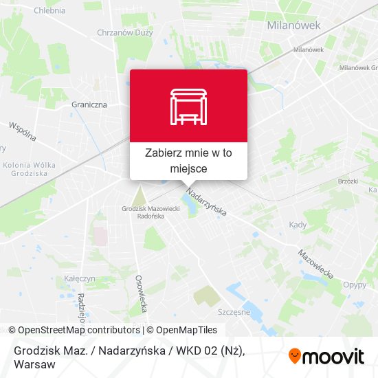 Mapa Grodzisk Maz. / Nadarzyńska / WKD 02 (Nż)